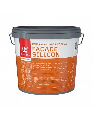 Краска Tikkurila Facade Silicon акриловая для фасадов и цоколей 2,7л