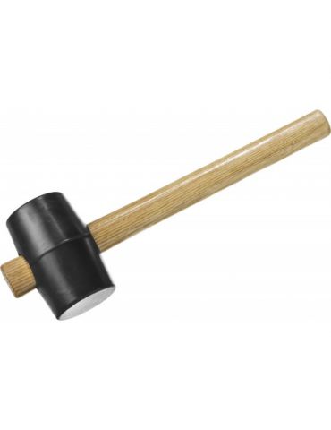 Киянка Зубр резиновая, с деревянной ручкой, 230 г, 40мм