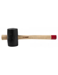 Киянка Зубр резиновая, с деревянной ручкой, 340 г, 55мм