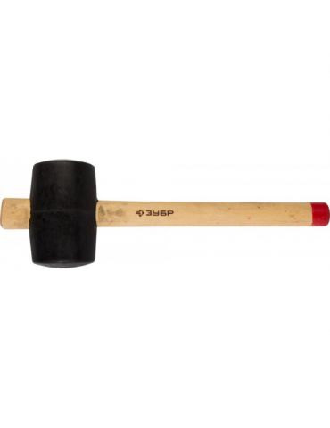 Киянка Зубр резиновая, с деревянной ручкой, 680 г, 75мм