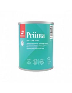 Краска Tikkurila Priima, интерьерная для стен и потолков, глубокоматовая, 0,9л