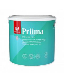 Краска Tikkurila Priima, интерьерная для стен и потолков, глубокоматовая, 2,7л