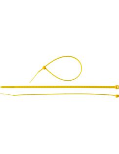 Хомуты ЗУБР нейлоновые желтые, 2,5ммх100мм, 100шт