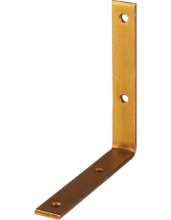 Уголок мебельный ЗУБР, 125х125х20мм, желтый цинк