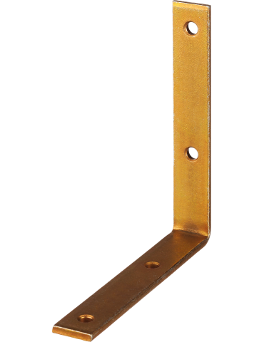 Уголок мебельный ЗУБР, 150х150х25мм, желтый цинк