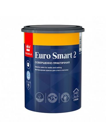 Краска Tikkurila Euro Smart-2 интерьерная 0,9л