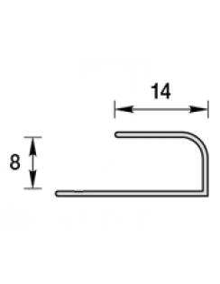 Профиль "L" для панелей 8мм, 3,0м "Идеал Ламини" травертин бежевый