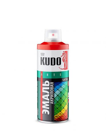 Краска аэрозольная KUDO сатин, бирюзовая RAL5021, 520 мл
