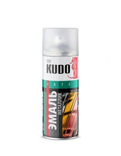 Краска аэрозольная KUDO металлик хром, KU-1027, 520 мл