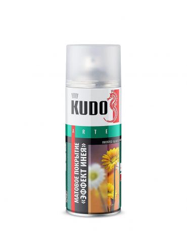 Декоративное покрытие для стекла KUDO "эффект инея" аэрозоль 520мл KU-9031