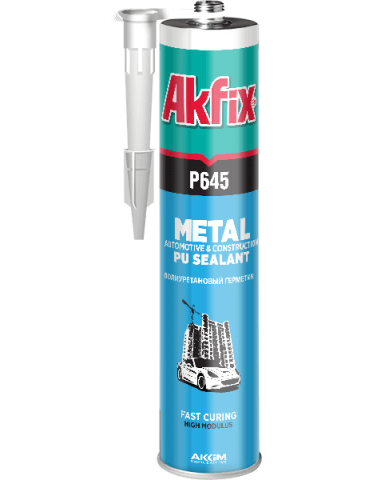 Герметик Akfix P645 полиуретановый, 310 мл, черный