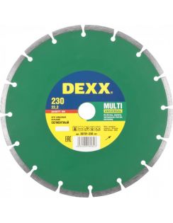 Круг DEXX сегмент. алмаз. 230х2,2х22,2мм