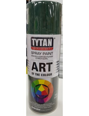 Краска аэрозольная TYTAN, 400 мл, RAL6005, темно-зеленая