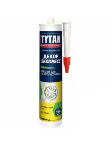 Жидкие гвозди TYTAN Декор Экспресс для лепнины, 310мл, белый