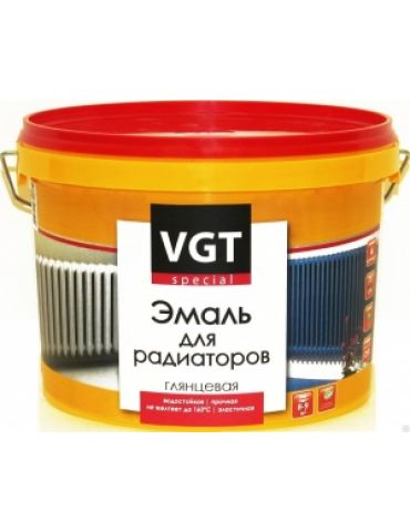 Эмаль для радиаторов VGT акриловая, ВД-АК-1179, глянцевая, 1кг, супербелая