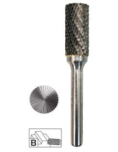 Борфреза ПрофОснастка №105, 8х20х65 мм, d-6 мм, форма B, цилиндр с режущим торцом